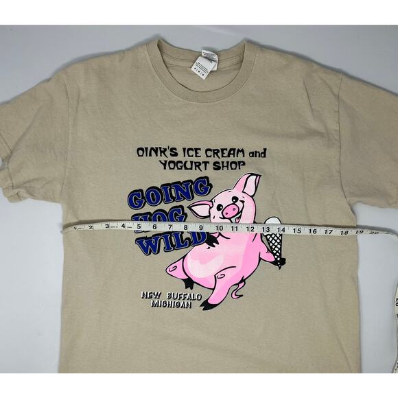 New Buffalo's Oink's Ice Cream and Yogurt Shop size M PreOwned in good condition - Picture 4 of 7